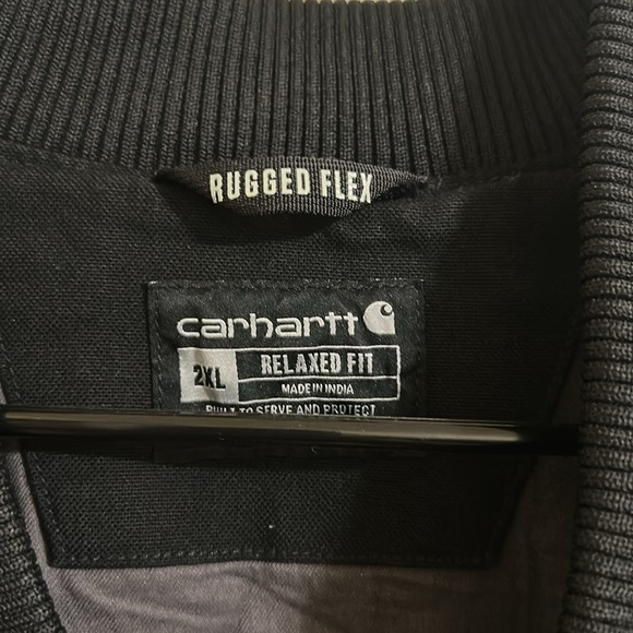 Carhartt Rugged Flex Heavyweight Relaxed Fit Black Jacket - Picture 2 of 5